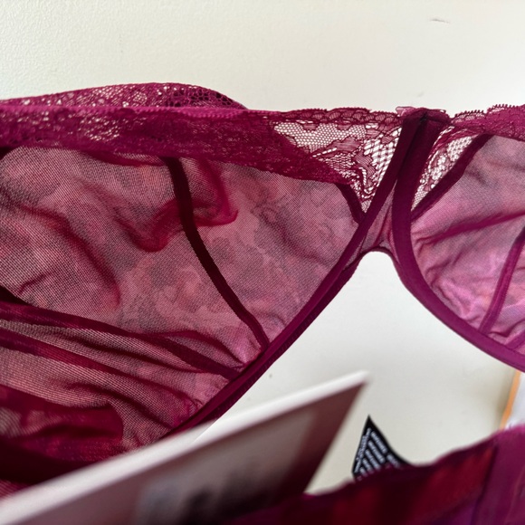 Panache NEW Jasmine Lace Under Wire Bra Autumn Floral 6951 Balconette Size 38JJ - Picture 13 of 16